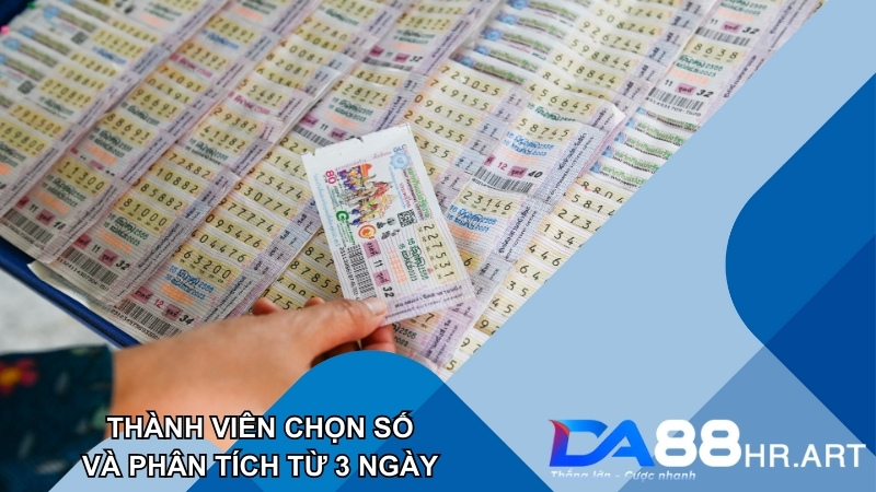 Người chơi phân tích kết quả trong 3 ngày gần nhất để tìm số